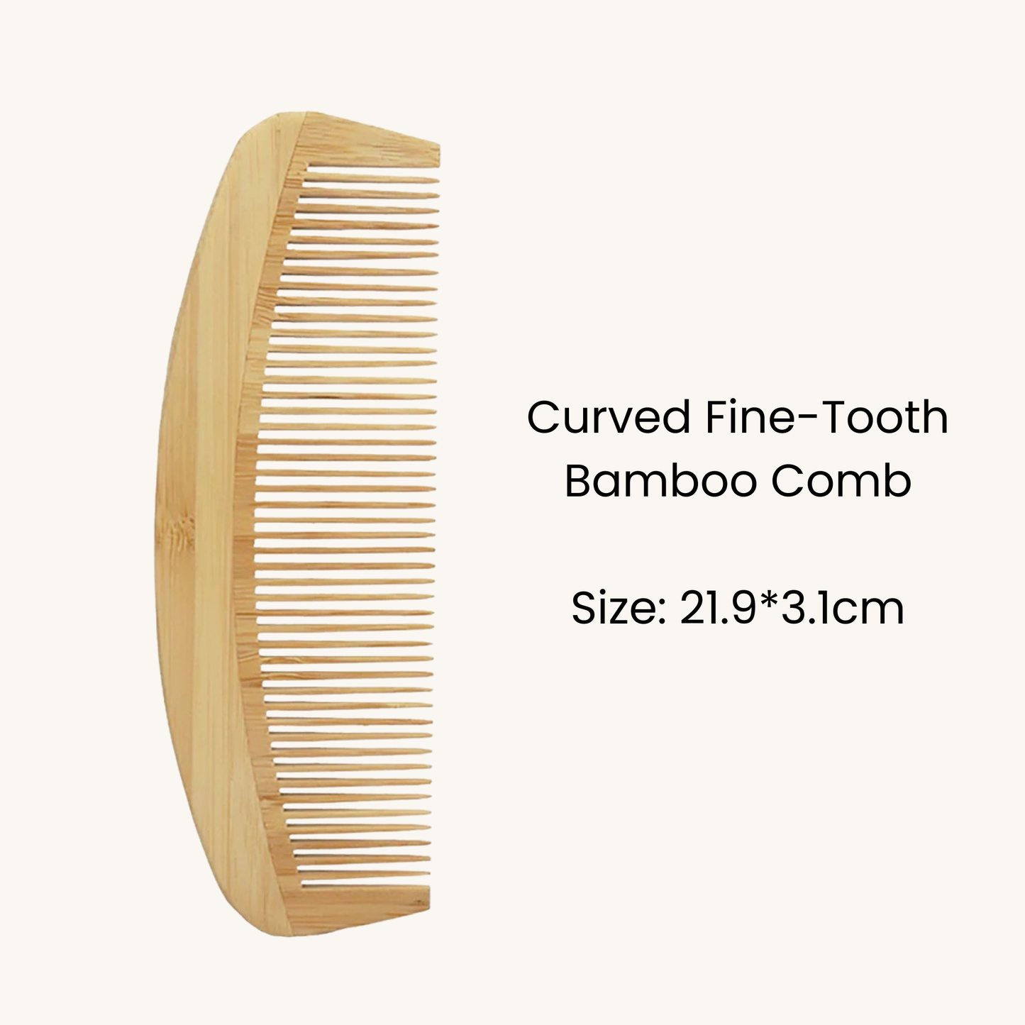 Natural wood comb