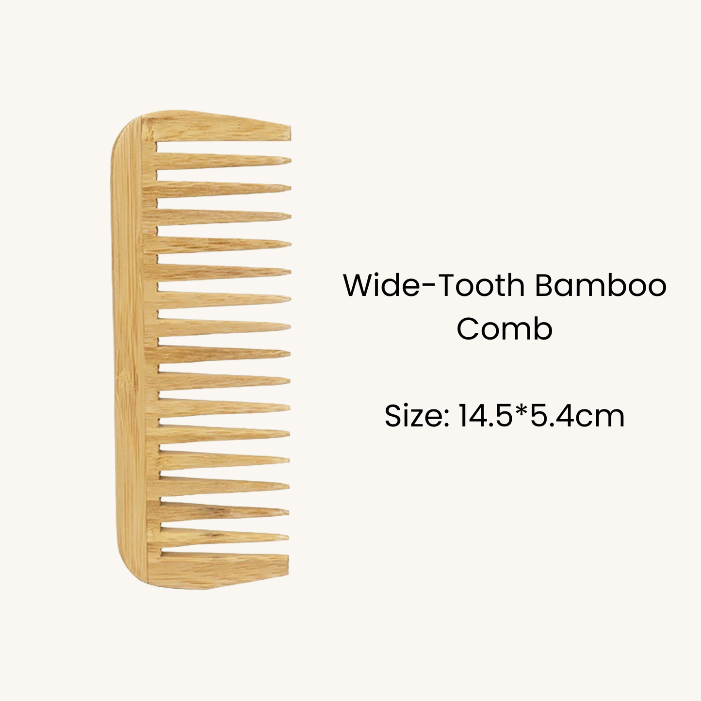 Natural wood comb