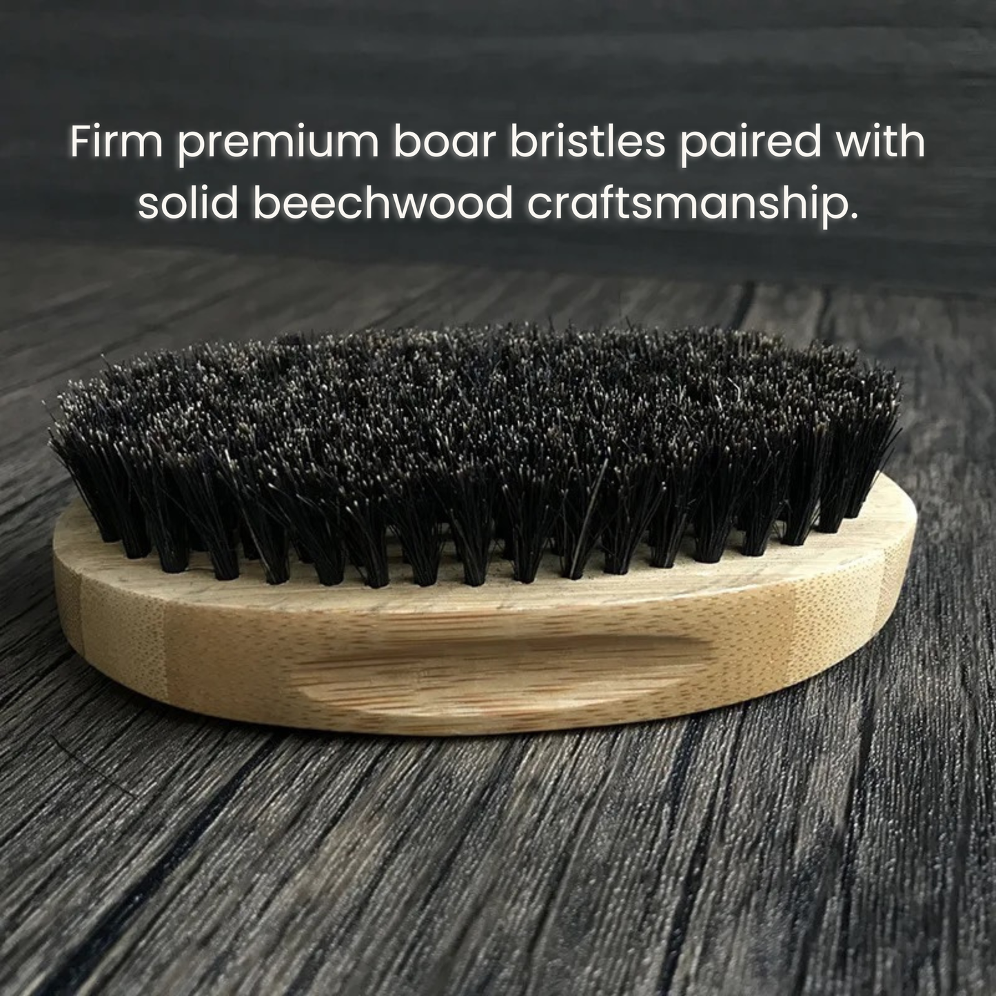 Beard Brush|Boar Bristle | Curved Design